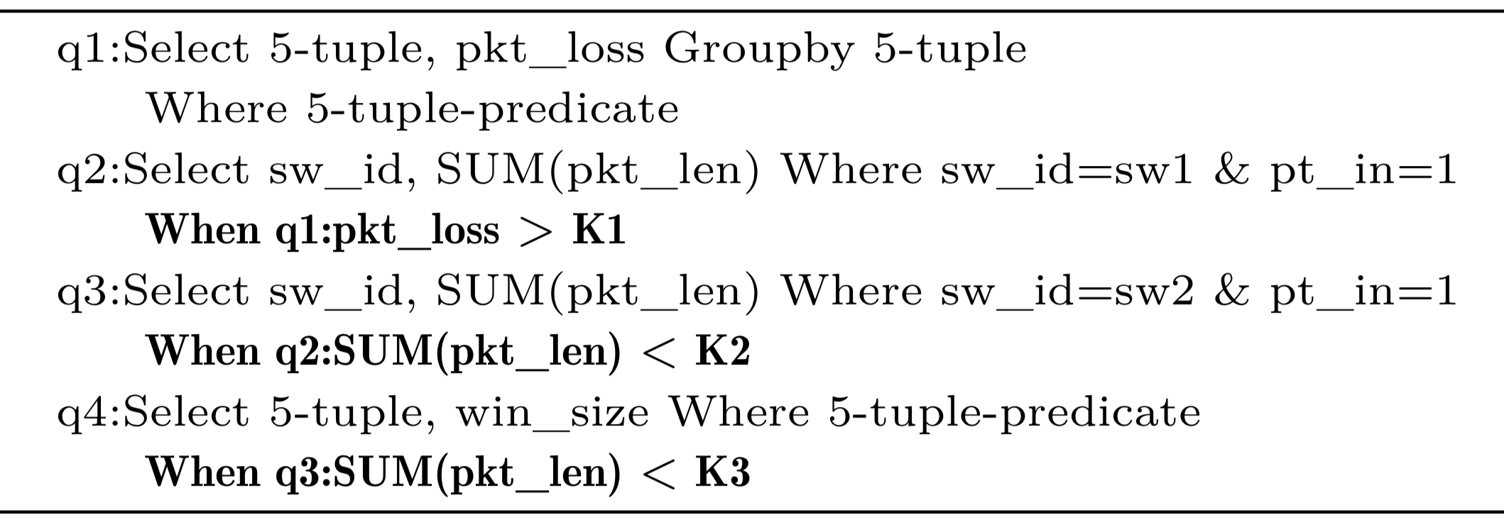 EQuery language example